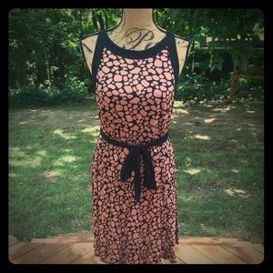 Spotted Casual Summer Dress Ann Taylor LOFT